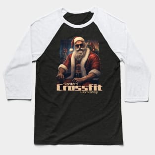 Crossfit Santa Claus Baseball T-Shirt